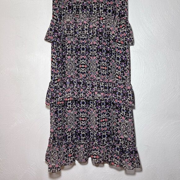 Misa Los Angeles Rania Dress in Black Floral - Picture 5 of 9